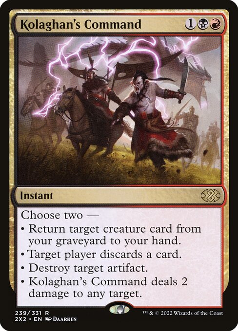 Kolaghan's Command - Double Masters 2022 Magic card
