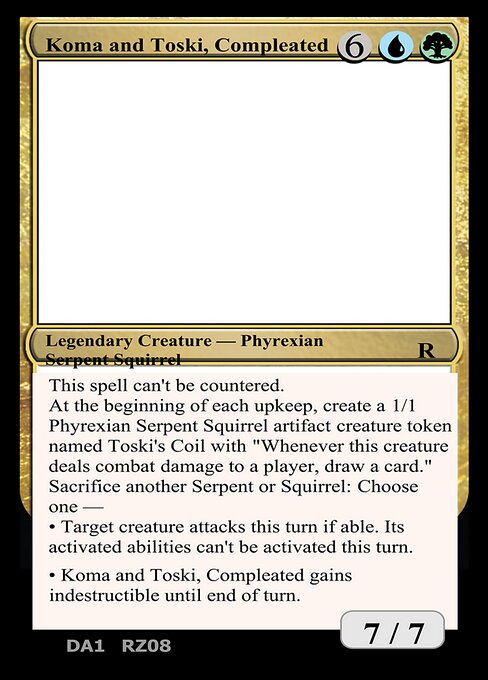 Koma and Toski, Compleated - Unknown Event Magic card