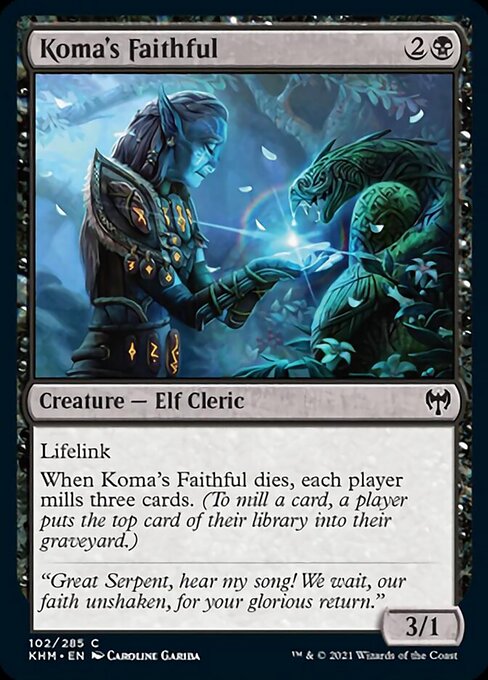 Koma's Faithful - Kaldheim Magic card