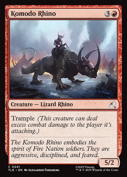 Komodo Rhino - Avatar: The Last Airbender Eternal Magic card