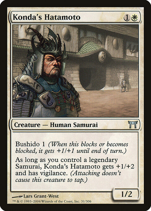 Konda's Hatamoto - Champions of Kamigawa Magic card