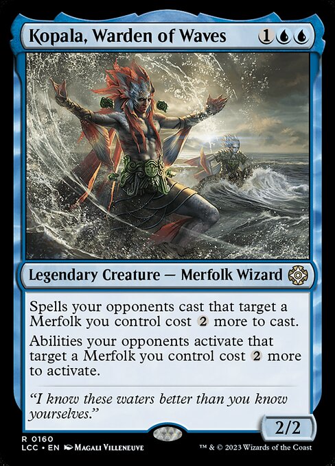 Kopala, Warden of Waves - The Lost Caverns of Ixalan Commander (#160) - Illustrated by Magali Villeneuve - Magic: The Gathering Card