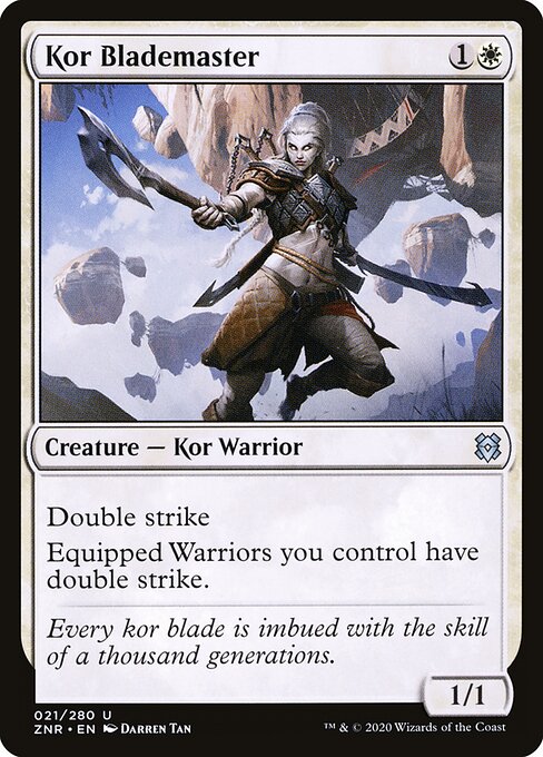 Kor Blademaster - Zendikar Rising Magic card