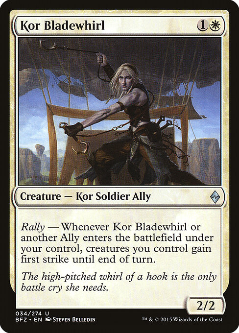 Kor Bladewhirl - Battle for Zendikar Magic card