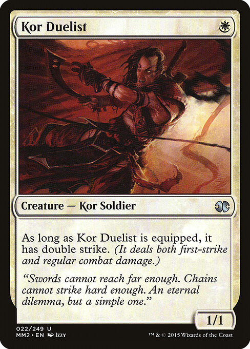 Kor Duelist - Modern Masters 2015 (#22) - Illustrated by Izzy - Magic: The Gathering Card