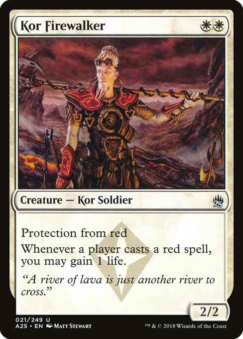 Kor Firewalker - Masters 25 (#21) - Illustrated by Matt Stewart - Magic: The Gathering Card