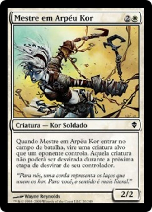 Esperta Uncinata Kor (Kor Hookmaster) - Zendikar (#20) - Illustrated by Wayne Reynolds - Magic: The Gathering Card