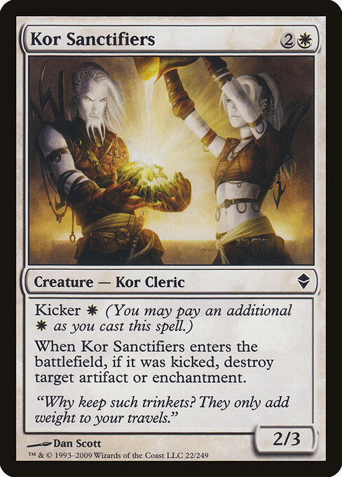 Santificadores kor (Kor Sanctifiers) - Commander 2014 (#76) - Illustrated by Dan Murayama Scott - Magic: The Gathering Card