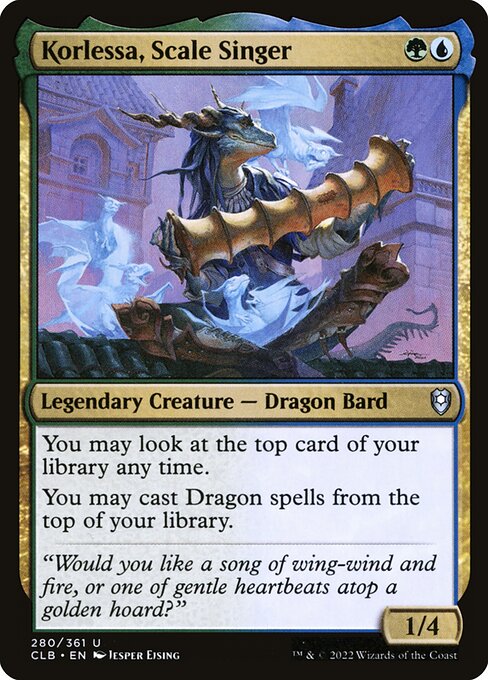Korlessa, Scale Singer - Commander Legends: Battle for Baldur's Gate Magic card