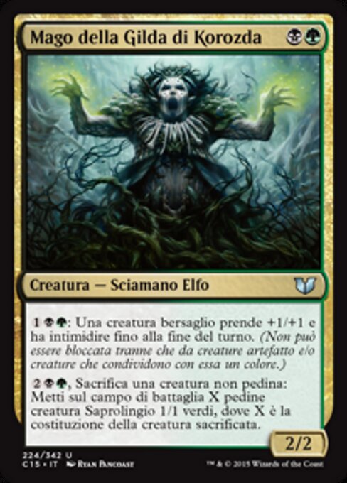 Mago della Gilda di Korozda (Korozda Guildmage) - Commander 2016 (#208) - Illustrated by Ryan Pancoast - Magic: The Gathering Card