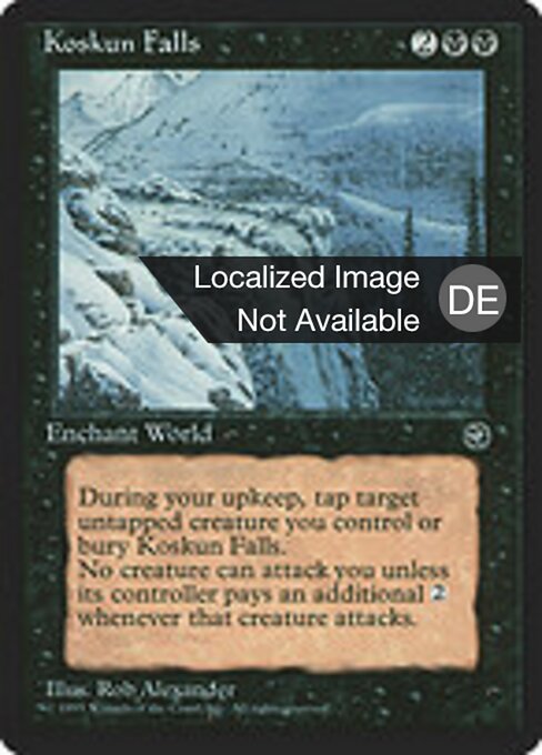 Catartas de Koskun (Koskun Falls) - Homelands (#55) - Illustrated by Rob Alexander - Magic: The Gathering Card