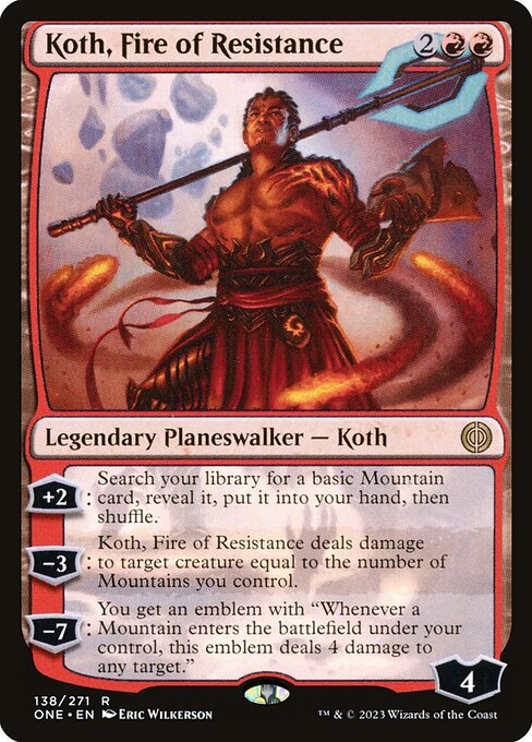 Koth, Fire of Resistance - Phyrexia: All Will Be One Magic card