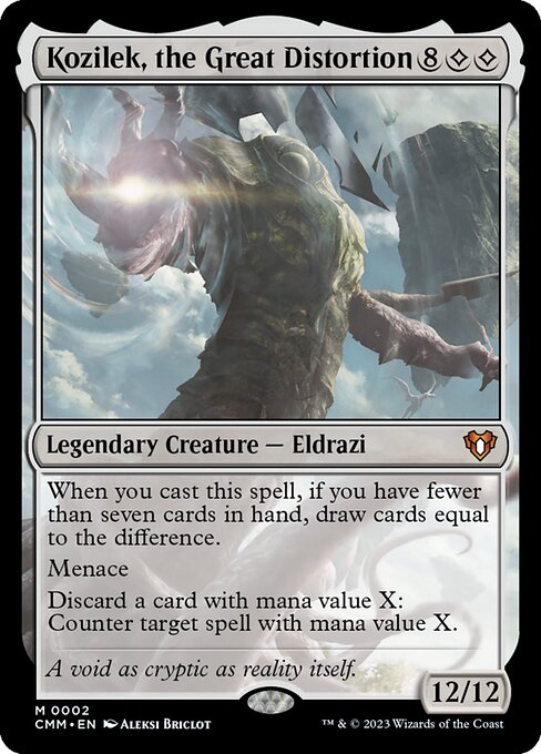 Kozilek, the Great Distortion - Commander Masters Magic card