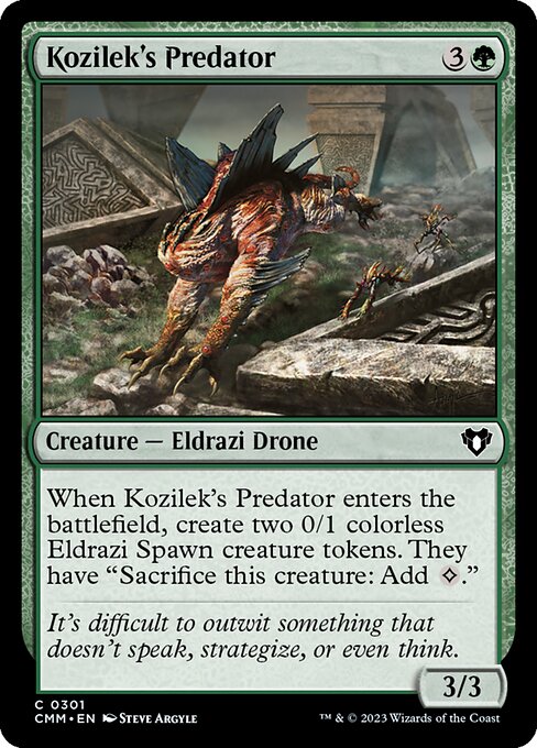 Kozilek's Predator - Commander Masters Magic card