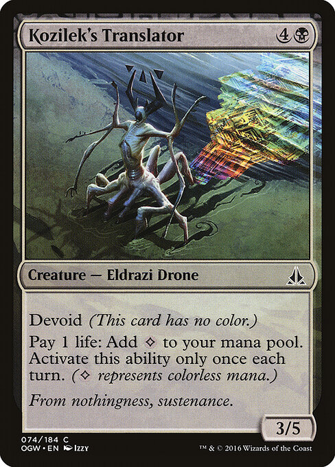 Kozilek's Translator - Oath of the Gatewatch Magic card