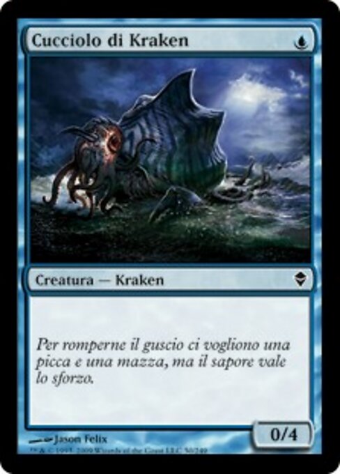 Progéniture kraken (Kraken Hatchling) - Magic 2013 (#58) - Illustrated by Jason Felix - Magic: The Gathering Card