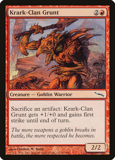 Krark-Clan Grunt - Mirrodin Magic card