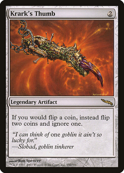 Krark's Thumb - Mirrodin Magic card