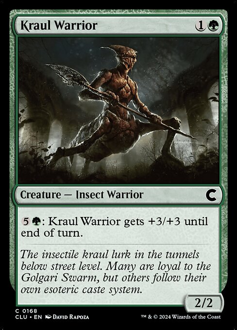 Kraul Warrior - Ravnica: Clue Edition Magic card
