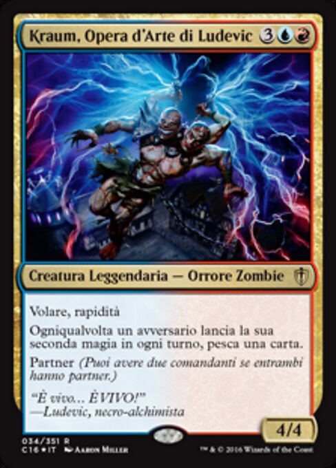 Kraum, Opera d'Arte di Ludevic (Kraum, Ludevic's Opus) - Commander 2016 (#34) - Illustrated by Aaron Miller - Magic: The Gathering Card