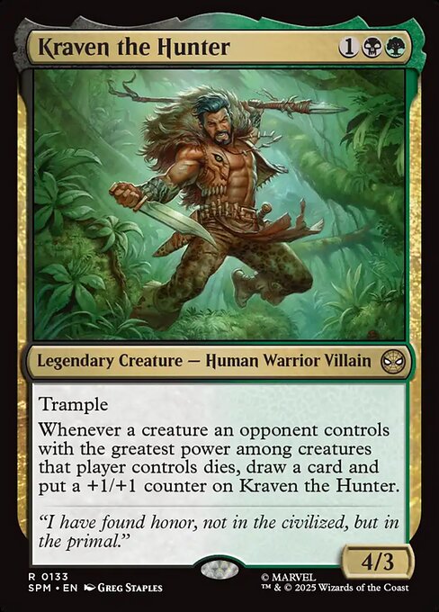 Kraven the Hunter - Marvel's Spider-Man Magic card