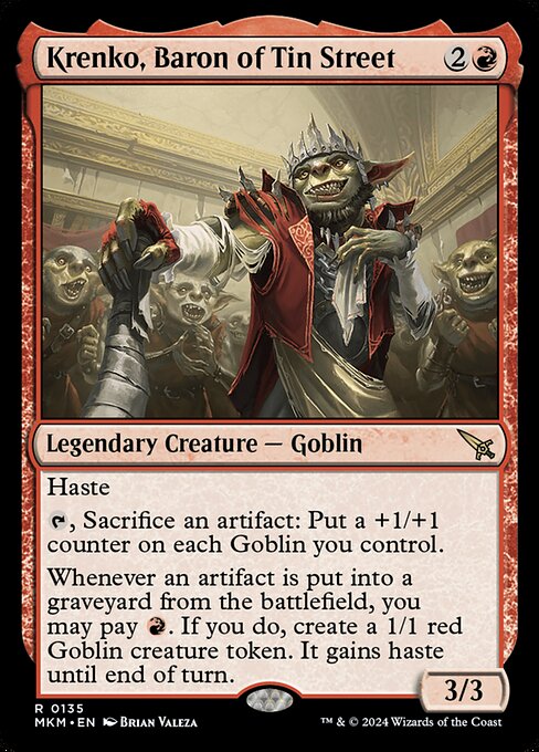Krenko, Baron of Tin Street - Murders at Karlov Manor Magic card