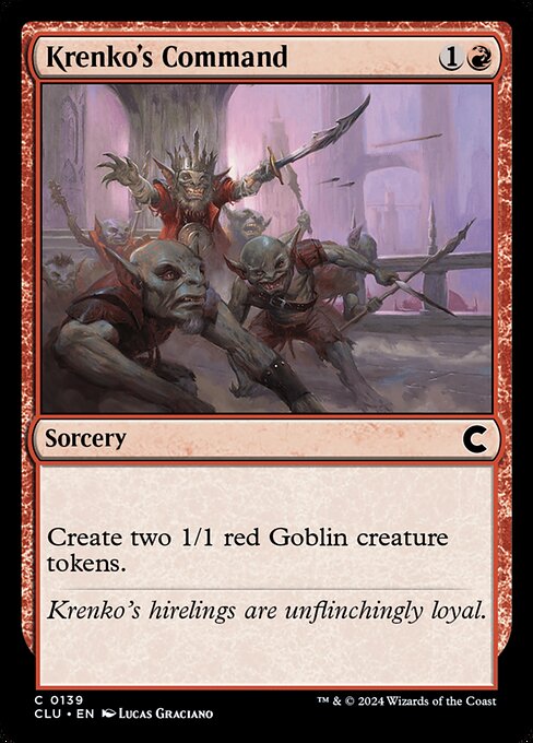 Krenko's Command - Ravnica: Clue Edition Magic card