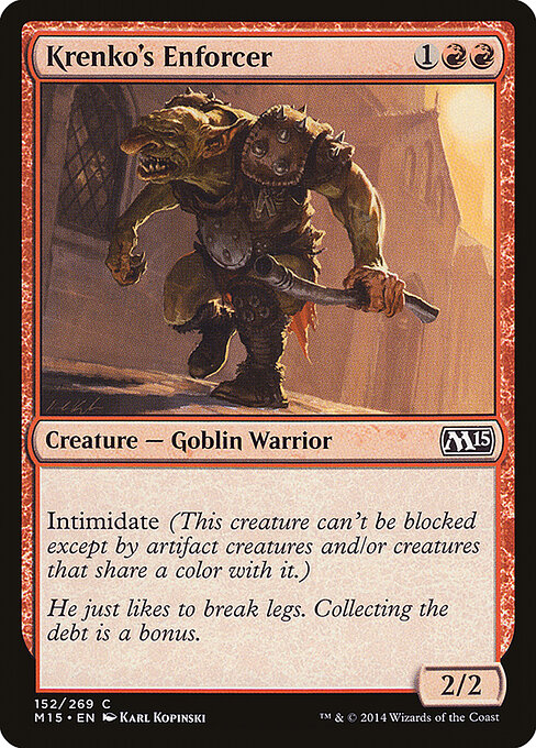 Krenko's Enforcer - Magic 2015 (#152) - Illustrated by Karl Kopinski - Magic: The Gathering Card