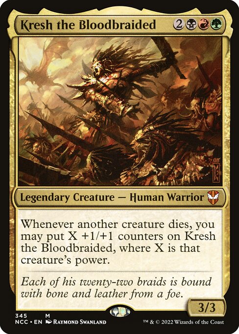 Kresh the Bloodbraided - New Capenna Commander Magic card