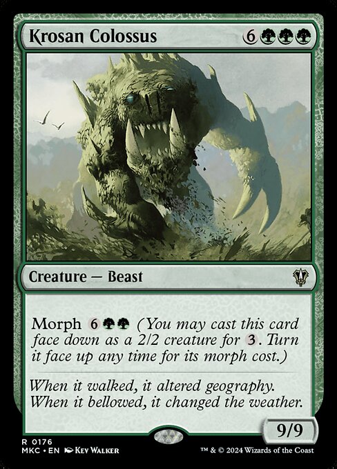 Krosan Colossus - Murders at Karlov Manor Commander (#176) - Illustrated by Kev Walker - Magic: The Gathering Card