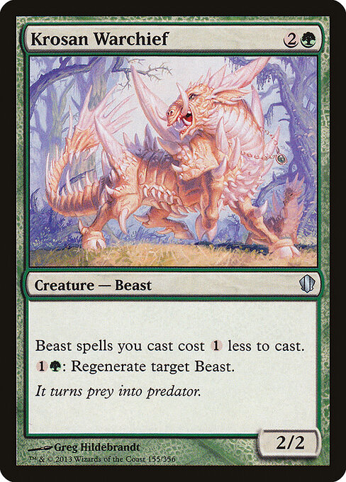 Krosan Warchief - Commander 2013 Magic card