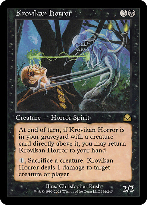 Krovikan Horror - Masters Edition II Magic card