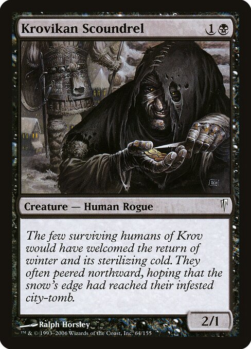 Krovikan Scoundrel - Coldsnap (#64) - Illustrated by Ralph Horsley - Magic: The Gathering Card