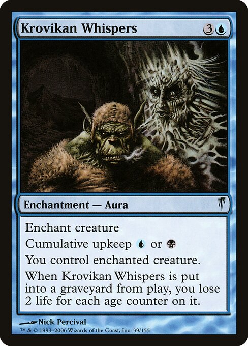 Krovikan Whispers - Coldsnap Magic card
