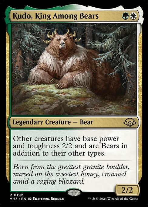 Kudo, King Among Bears - Modern Horizons 3 Magic card