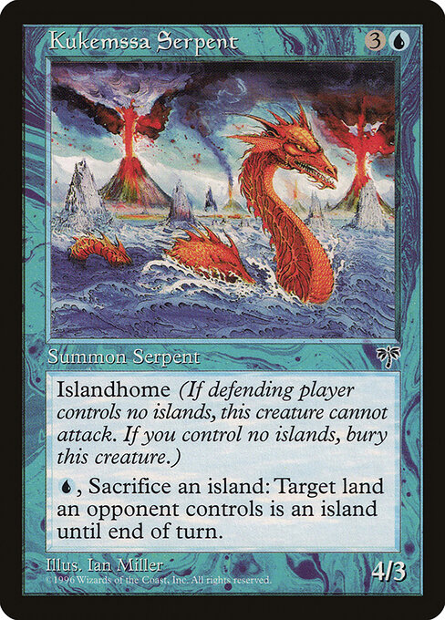 Kukemssa Serpent - Mirage Magic card