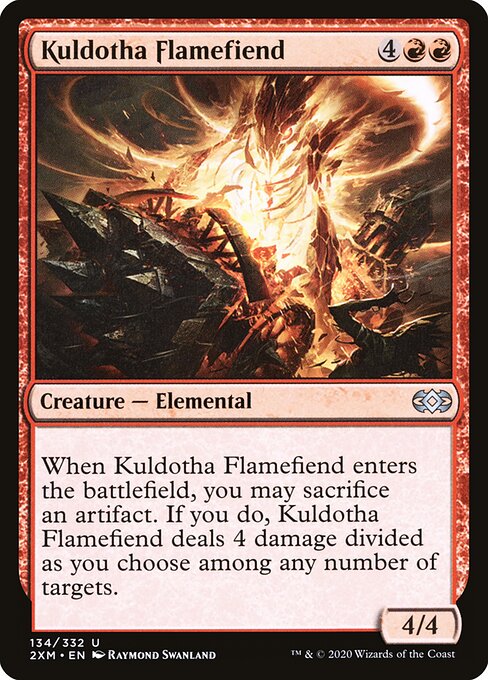Kuldotha Flamefiend - Double Masters Magic card