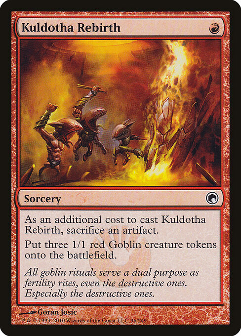 Kuldotha Rebirth - Scars of Mirrodin (#96) - Illustrated by Goran Josic - Magic: The Gathering Card