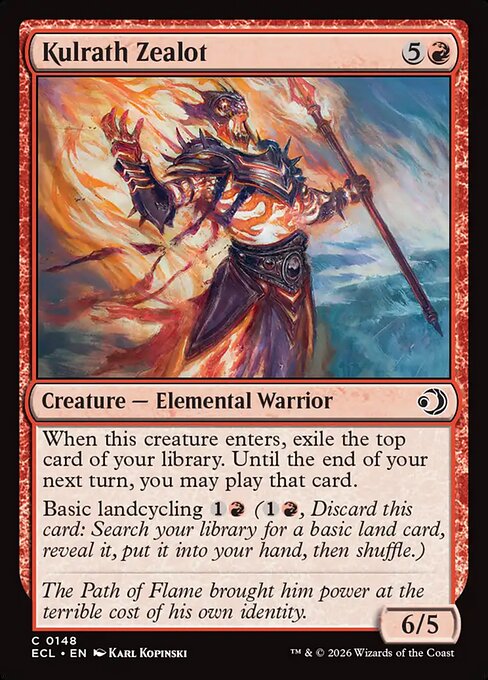 Kulrath Zealot - Lorwyn Eclipsed (#148) - Illustrated by Karl Kopinski - Magic: The Gathering Card