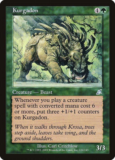 Kurgadon - Scourge Magic card