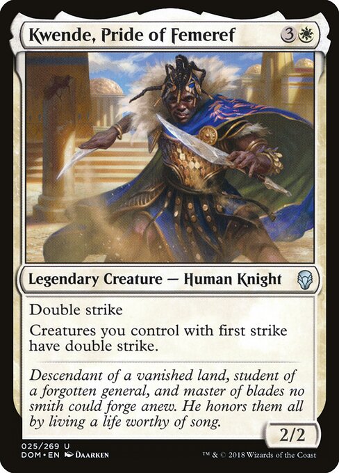 Kwende, Pride of Femeref - Dominaria Magic card