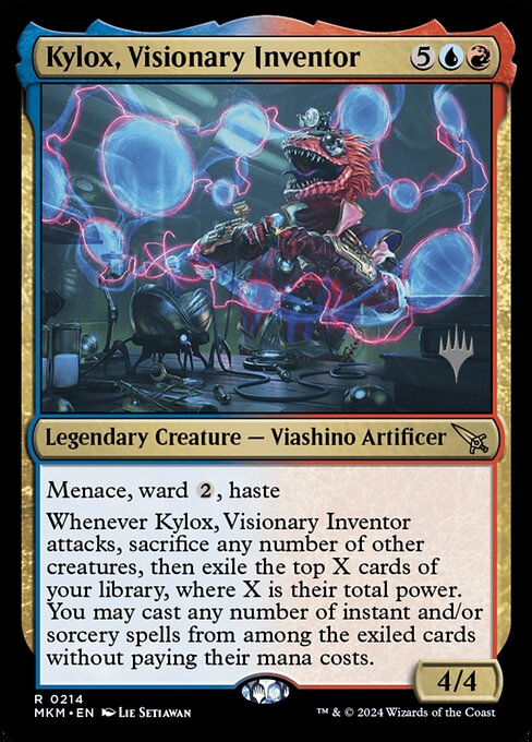 Kylox, Visionary Inventor - Murders at Karlov Manor (#214) - Illustrated by Lie Setiawan - Magic: The Gathering Card