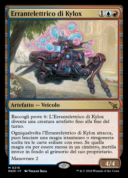Vóltido de Kylox (Kylox's Voltstrider) - Murders at Karlov Manor (#215) - Illustrated by Volkan Baǵa - Magic: The Gathering Card
