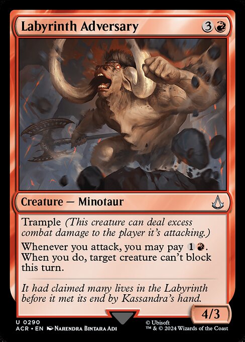 Labyrinth Adversary - Assassin's Creed Magic card