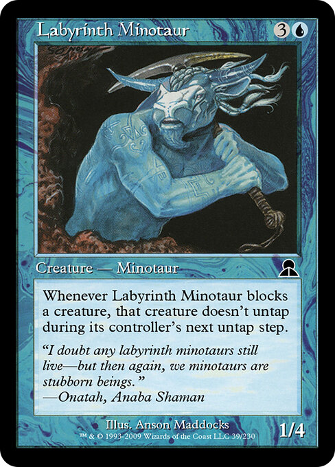 Labyrinth Minotaur - Masters Edition III Magic card