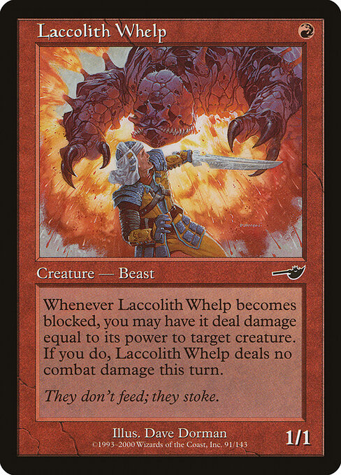 Laccolith Whelp - Nemesis Magic card