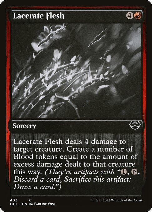 Squarciare la Carne (Lacerate Flesh) - Innistrad: Crimson Vow (#166) - Illustrated by Pauline Voss - Magic: The Gathering Card