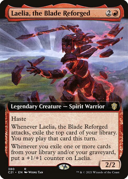 Laelia, the Blade Reforged - Commander 2021 (#380) - Illustrated by Wisnu Tan - Magic: The Gathering Card