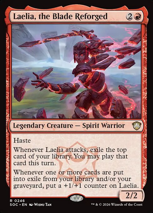 Laelia, the Blade Reforged - Secrets of Strixhaven Commander (#246) - Illustrated by Wisnu Tan - Magic: The Gathering Card