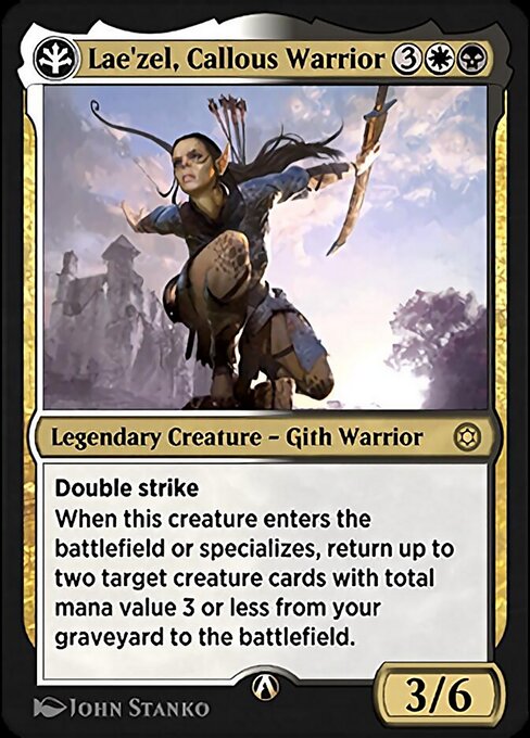 Lae'zel, Callous Warrior - Alchemy Horizons: Baldur's Gate (#2b) - Illustrated by John Stanko - Magic: The Gathering Card